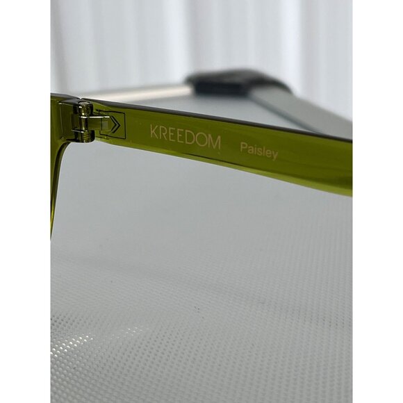 Kreedom Paisley 1 Lens Reader Glasses Green Patented Lens Technology Modern NEW - Picture 5 of 7